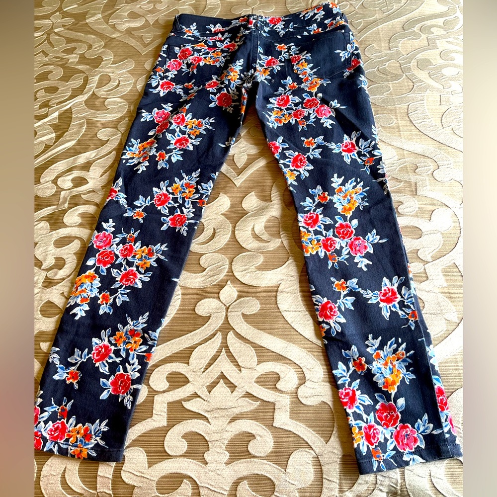 Floral Pants - Blue, Pink, Orange - see description for size